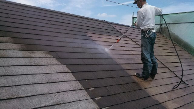 高崎市 屋根塗装 高圧洗浄 ミヤケン