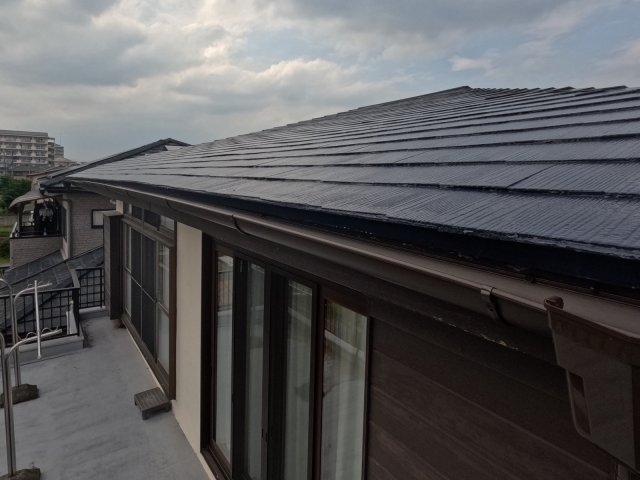 前橋市広瀬町 屋根塗装 雨樋交換 完了 ミヤケン