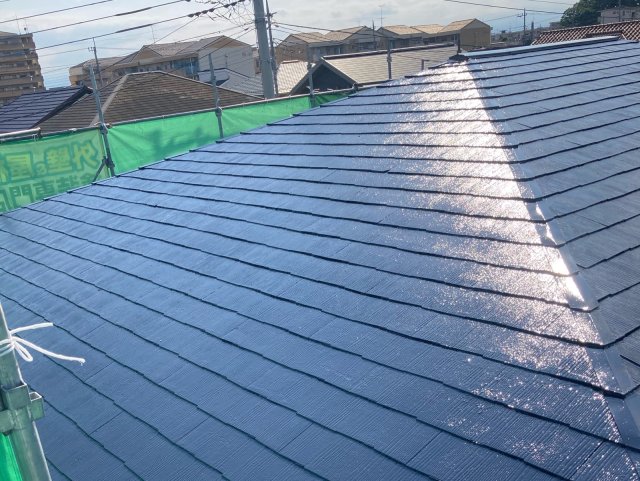 前橋市広瀬町 屋根塗装 屋根 完了 ミヤケン