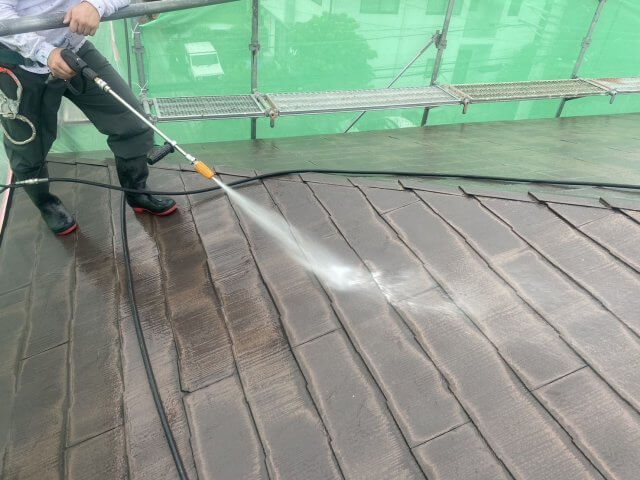 前橋市広瀬町 屋根塗装 高圧洗浄 ミヤケン