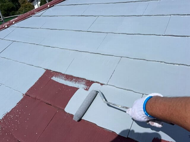 高崎市宮沢町　屋根　下塗り　ミヤケン