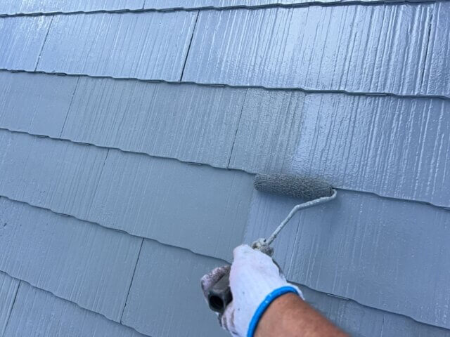 高崎市宮沢町　屋根　上塗り　ミヤケン