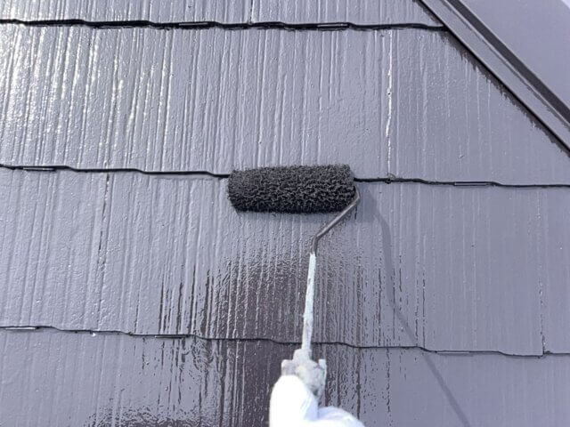 高崎市宮沢町　屋根　上塗り　ミヤケン